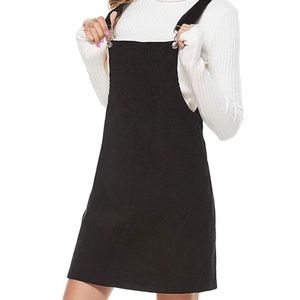 Big Front Pocket Overalls Dress